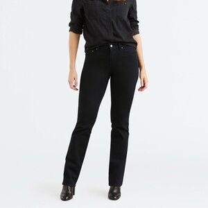 Levi's Women's Classic 505 Black Straight Jeans - 10/30 Short